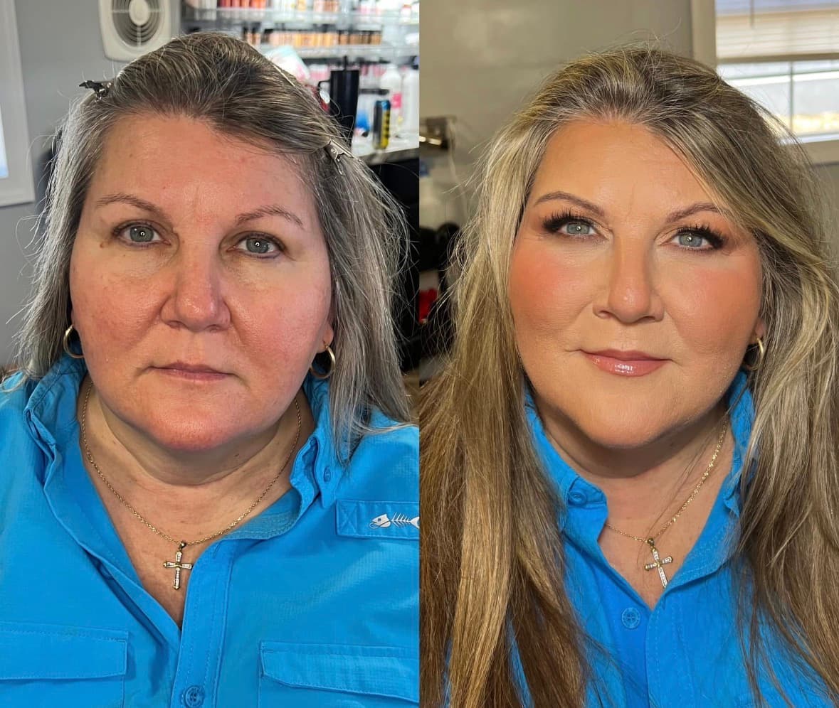 Makeup transformation by TAYlrd Beauty — before and after, look 1
